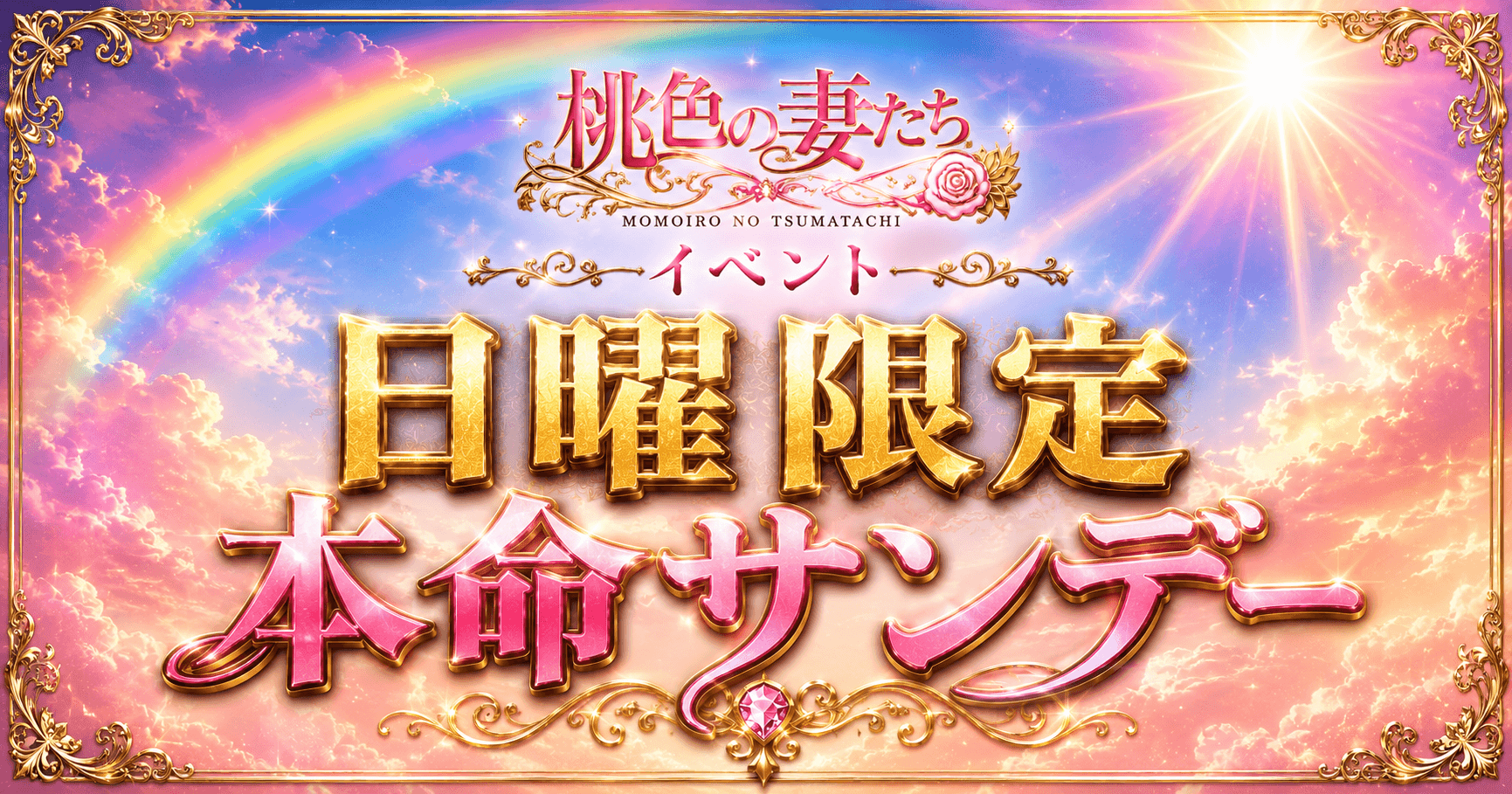 🌹日曜限定イベント『本命サンデー』開催！🌹